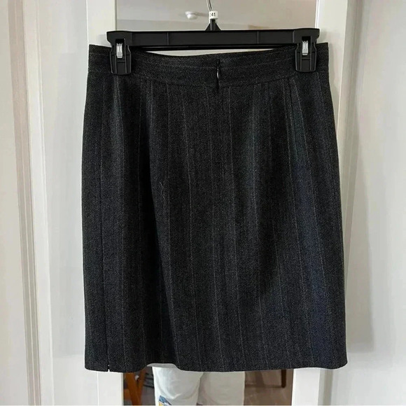 Jil Sander Cream and Gray A-Line Skirt - Picture 6 of 8